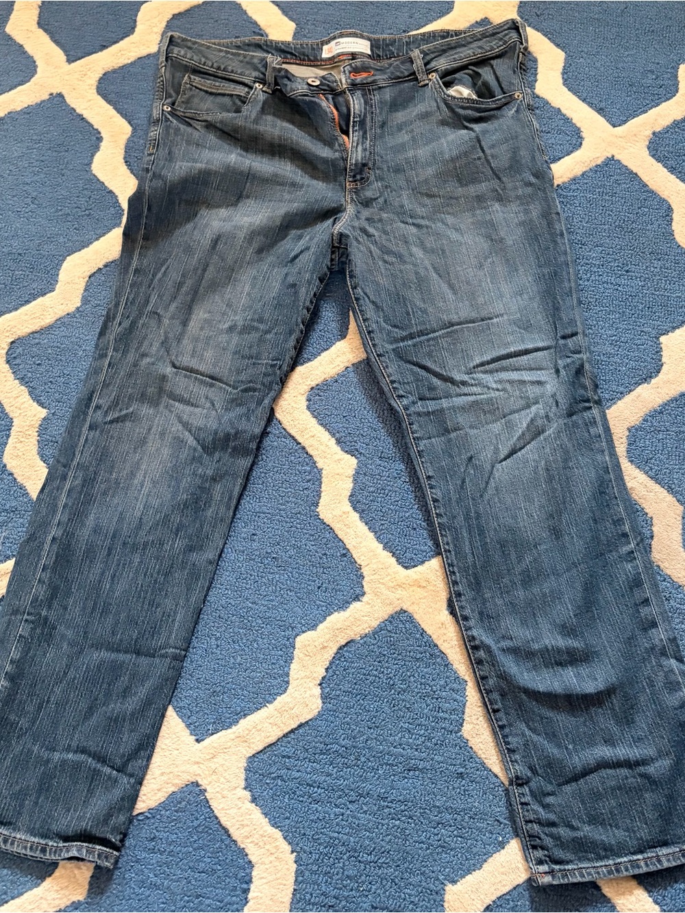 Lee Men's Dark Blue Straight Jeans